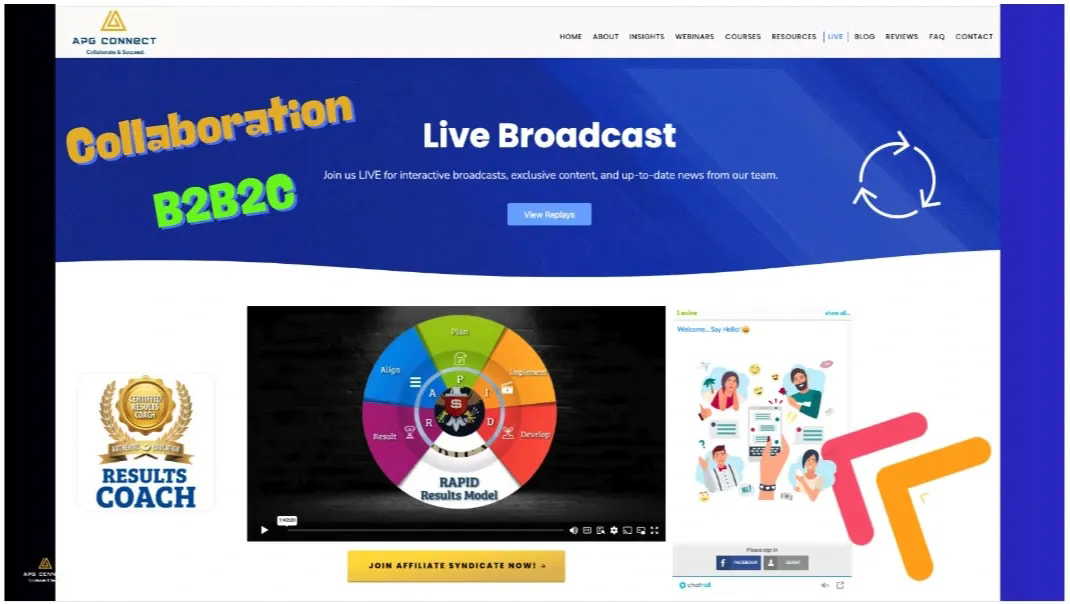 APG Community provides a live events solution that generates passive income